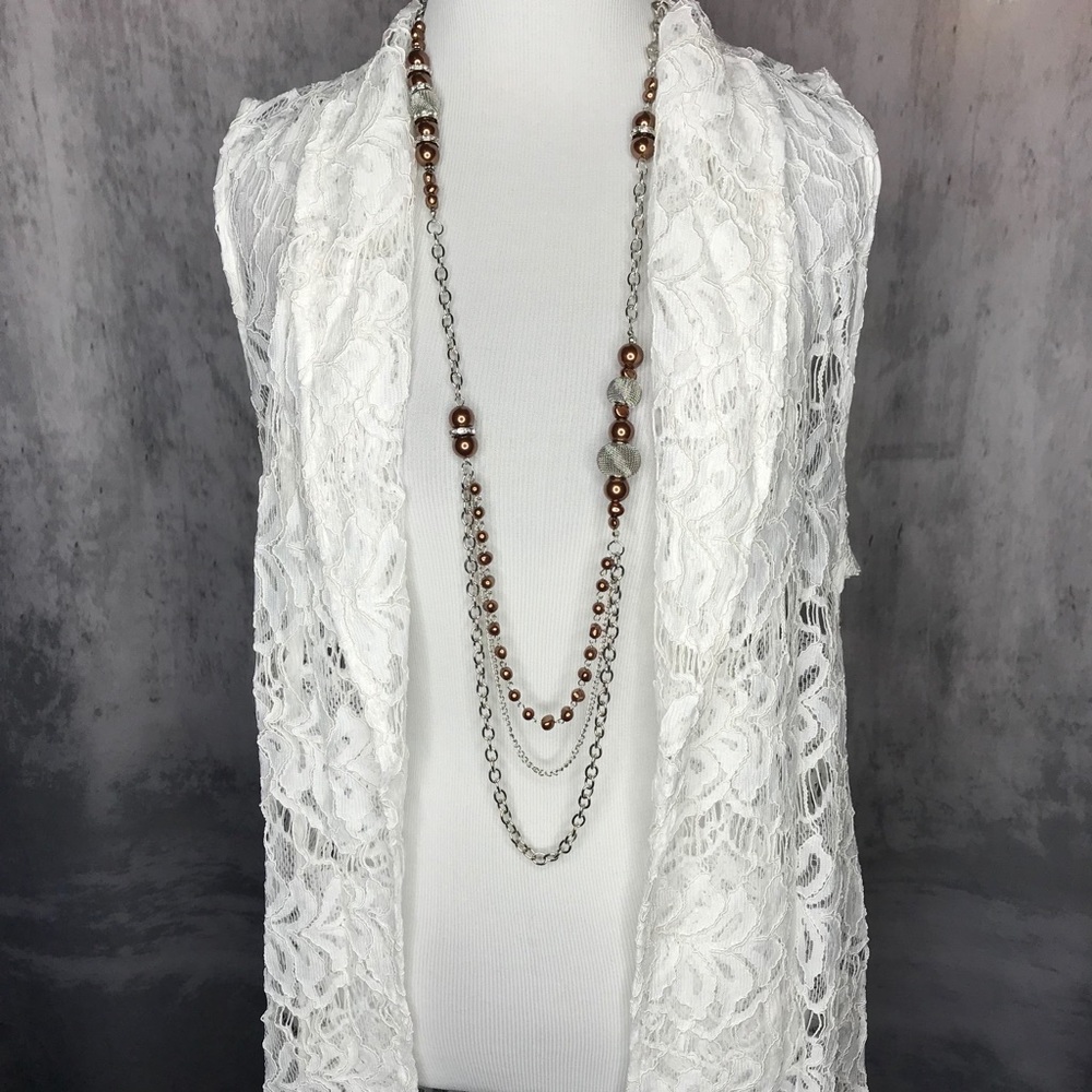 Sleeveless Lace Vest